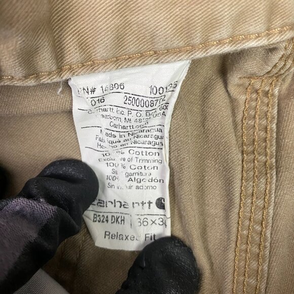 Carhartt Relaxed Fit Twill Utility Work Pants Mens 36 x 34 Fits 36 x 32 B324 DKH - Picture 12 of 16